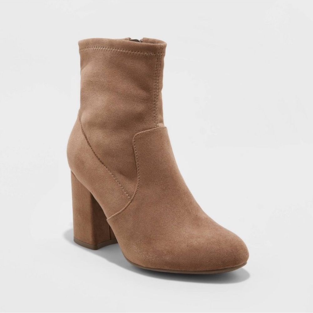 Suede booties